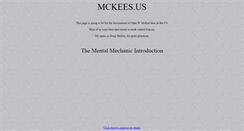 Desktop Screenshot of mckees.us