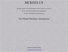 Tablet Screenshot of mckees.us